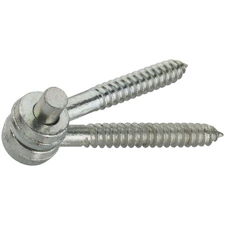 HOMEPAGE 0.625 x 5 in. Screw Hook & Eye Hinges, Zinc Plated HO2629914